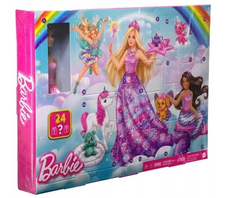 Barbie Kalendarz adwentowy z lalką HVK26 - Mattel