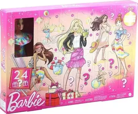 Barbie. Kalendarz adwentowy z lalką - Mattel