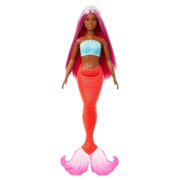 Barbie Lalka Syrenka Koralowy ogon HRR04 - Mattel