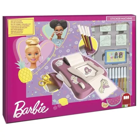 Barbie - Pieczątki i maszyna do naklejek - Multiprint