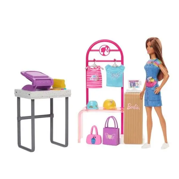 Barbie Projektantka mody Zestaw z lalką i akcesor. - Mattel