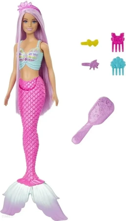 Barbie Syrenka Lalka Długie włosy HRR00 - Mattel