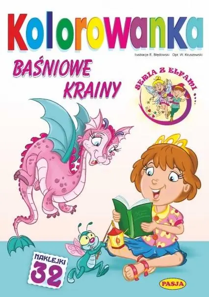 Baśniowe krainy. Kolorowanka - praca zbiorowa