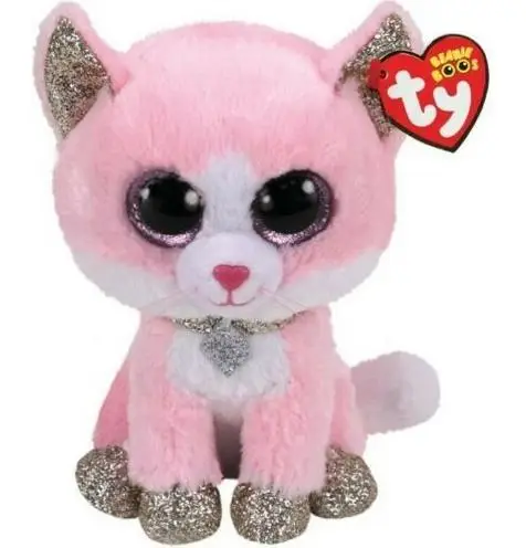 Beanie Boos Fiona - różowy kot 24 cm - TY