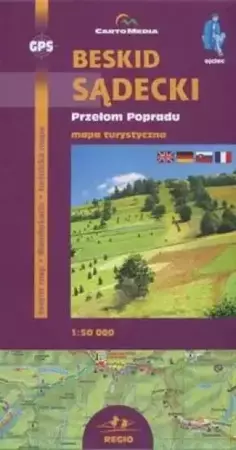 Beskid Sądecki Przełom Popradu mapa turystyczna