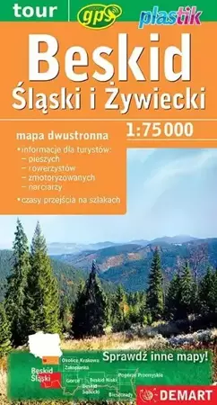 Beskid Śląski i Żywiecki - mapa turystyczna Demart - opracowanie zbiorowe