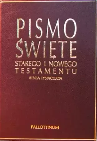 Biblia Tysiąclecia - opr. skórzana złote tłoczenia - praca zbiorowa