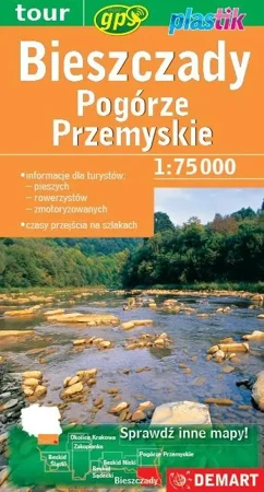 Bieszczady i Pogórze Przemyskie - mapa turystyczna - praca zbiorowa