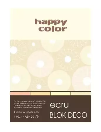 Blok A5/20K Deco Ecru 170g HAPPY COLOR - GDD