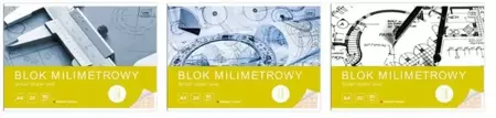 Blok milimetrowy A3/20K (10szt) - INTERDRUK