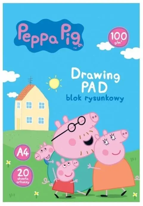 Blok rysunkowy A4/20K Peppa Pig (10szt) ASTRA - ASTRA papiernicze