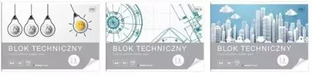 Blok techniczny A4/10K (10szt) - INTERDRUK