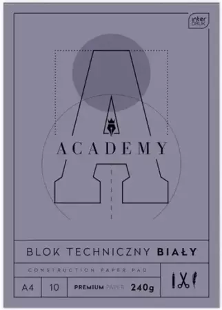 Blok techniczny A4/10K Academy (10szt) - INTERDRUK