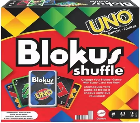 Blokus shuffle edycja Uno - Mattel