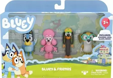 Bluey Figurki Przyjaciele 4 szt. - TM Toys