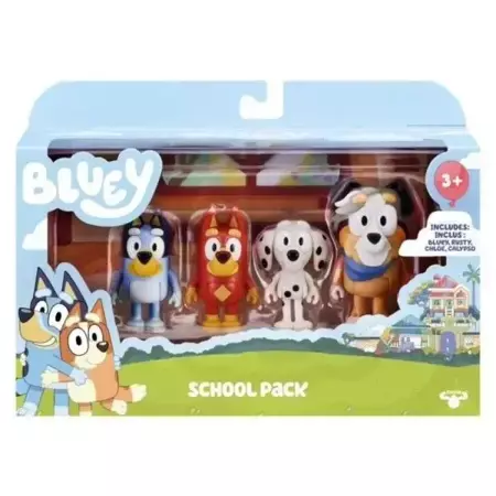 Bluey Figurki Szkolna paczka 4 szt. - TM Toys