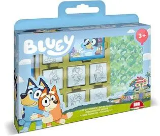 Bluey - pieczątki w walizce 7szt - Multiprint