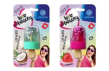 Błyszczyk do ust Ice Cream truskawka mix ASTRAFUN - ASTRA papiernicze