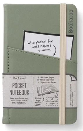 Bookaroo Notatnik Journal Pocket A6 - Zielony - IF