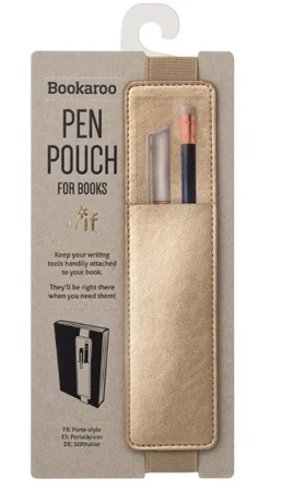 Bookaroo Pen Pouch Uchwyt na długopis złoty - IF