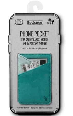 Bookaroo Phone Pocket Portfel na telefon turkusowy - IF