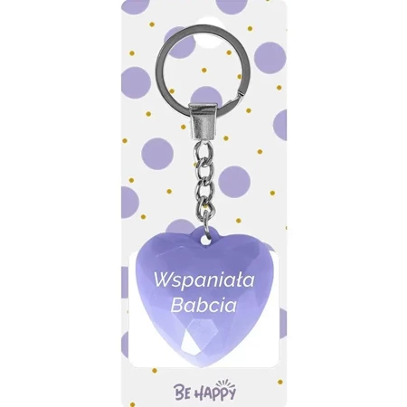 Brelok prezentowy - Wspaniała Babcia - Be-Happy Gifts