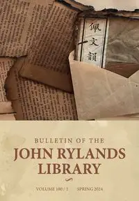 Bulletin of the John Rylands Library 100/1 - Schurink Fred