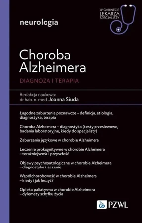 Choroba Alzheimera. Diagnoza i terapia - Joanna Siuda