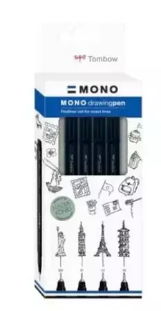 Cienkopis Mono drawing pen Bold 02, 04, 06, 08 - Tombow