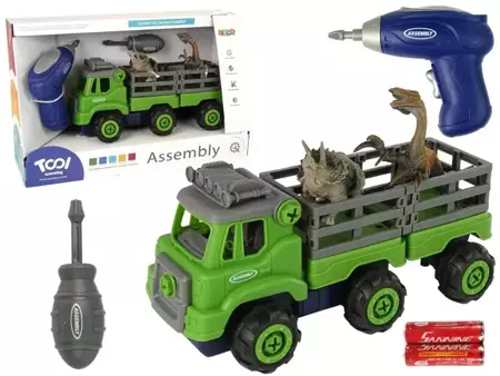 Ciężarówka z narzędziami Transport dinozaurów - Leantoys