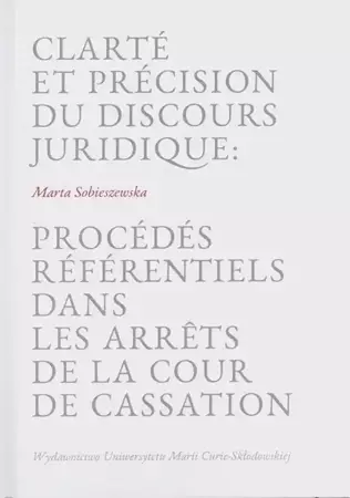 Clarte et precision du discours juridique... - Marta Sobieszewska