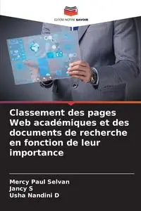 Classement des pages Web académiques et des documents de recherche en fonction de leur importance - Mercy Paul Selvan