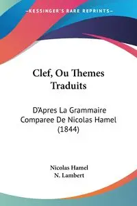 Clef, Ou Themes Traduits - Nicolas Hamel