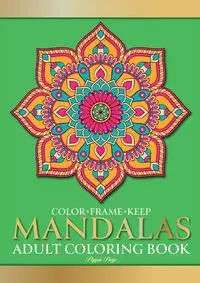 Color Frame Keep. Adult Coloring Book MANDALAS - Page Pippa