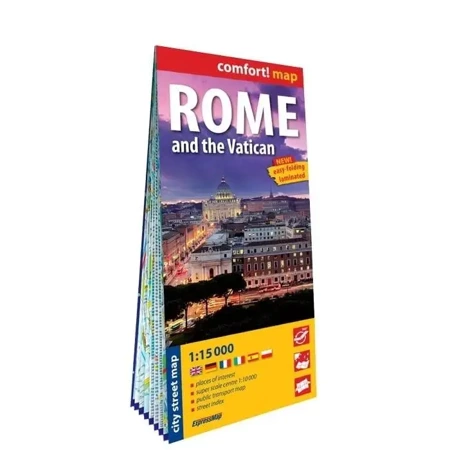 Comfort!map Rome and the Varican 1:15 000 w.2025 - praca zbiorowa