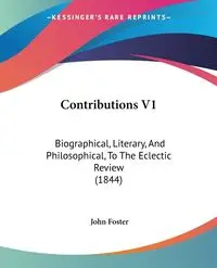 Contributions V1 - Foster John