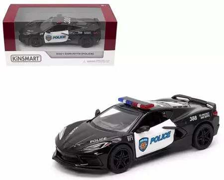 Corvette policja 1:36 - Kinsmart