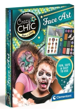 Crazy Chic. Zestaw do malowania twarzy - Clementoni