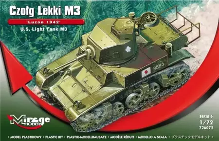 Czołg Lekki M3 Luzon 1942 Amerykański - Mirage Hobby