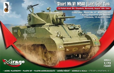 Czołg Lekki Stuart Mk.VI M5A1 późny - Mirage Hobby