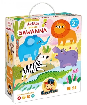 CzuCzu Dzikie puzzle Sawanna 2+ - Bright Junior Media