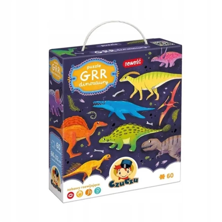 CzuCzu Puzzle Grr Dinozaury 4+ - Bright Junior Media