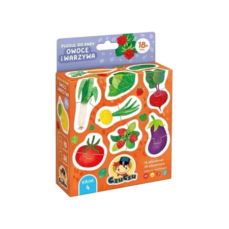 CzuCzu Puzzle do pary Owoce i warzywa 18m+ - Bright Junior Media