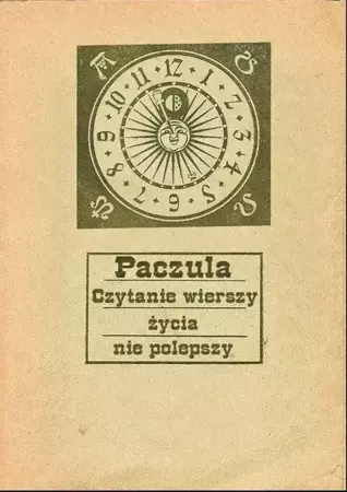 Czytanie wierszy życia nie polepszy - Paczula