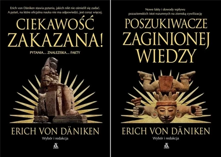 Däniken Erich Poszukiwacze zaginionej wiedzy + Ciekawość zakazana PAKIET - Erich Von Däniken