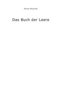 Das Buch der Leere - Nitzsche Rainar