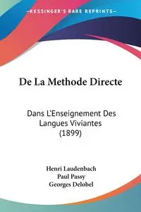 De La Methode Directe - Laudenbach Henri