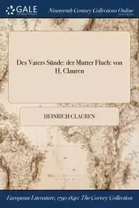 Des Vaters Sünde - Clauren Heinrich