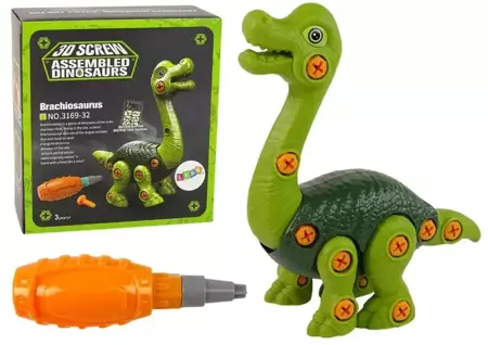 Dinozaur Brachiosaurus do rozkręcania zielony - Leantoys