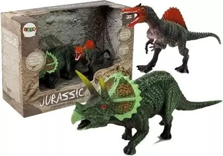 Dinozaury 2szt Spinosaurus, Triceratops - Leantoys